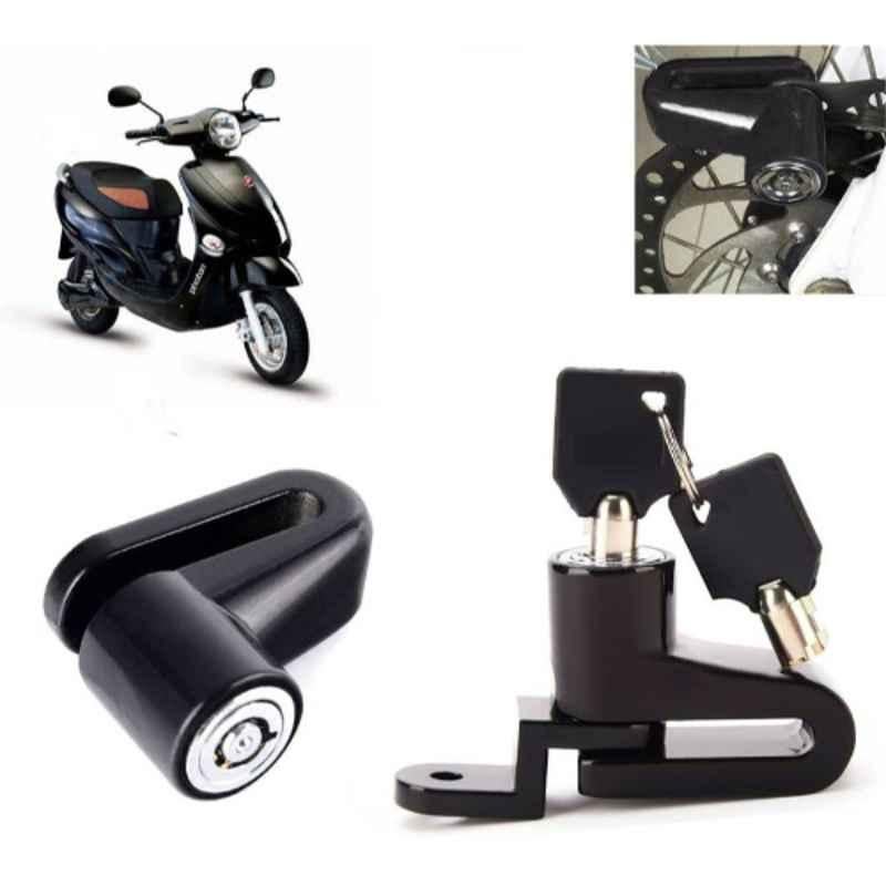 Auto Pearl Steel Black Heavy Duty Anti-Theft Disc Brake Lock for Electric Photon, Lock_223