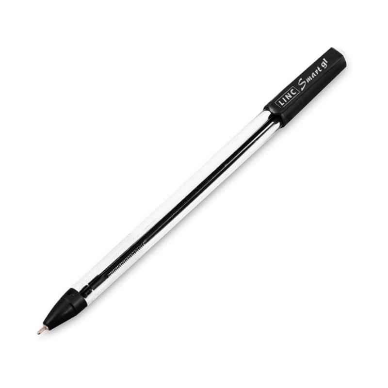 Linc Smart GL 0.6mm Plastic Black Ball Pen Pouch (Pack of 50)