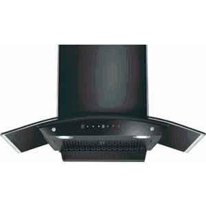 Hindware Amyra 75cm Black Auto Clean Wall Mounted Chimney