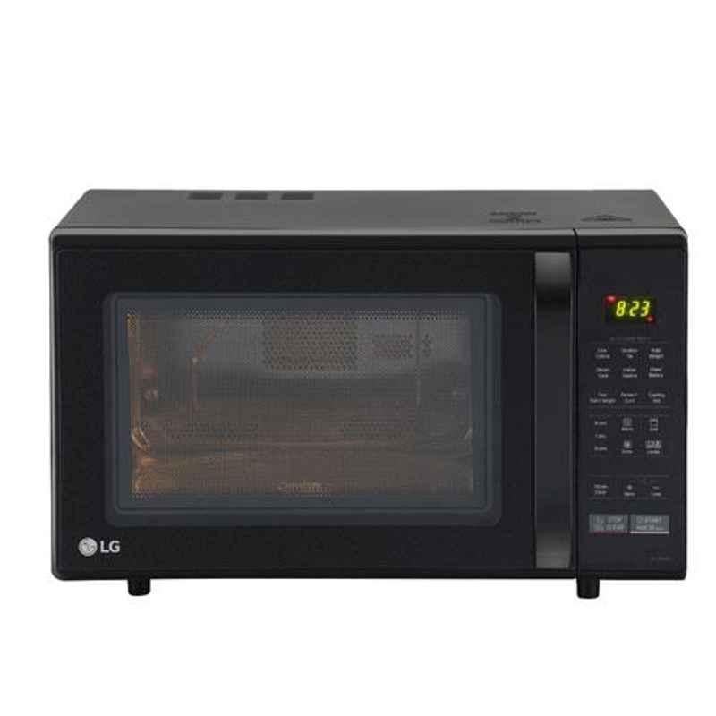 LG 10L Glossy Black Convection Microwave Oven, MC2846BG