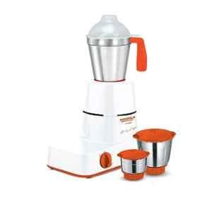 Maharaja Whiteline Novello 500W White & Orange Mixer Grinder with 3 Jars