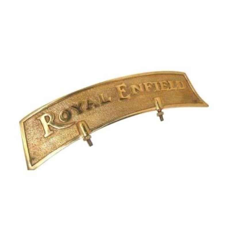 AllExtreme Brass Golden Front Fender Plate for Royal Enfield