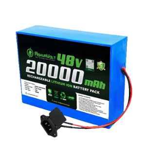 AshvaVolt 48V 20Ah Li-ion Rechargeable Battery Pack for Electric Vehicle & Solar, ASHV-48V20AH