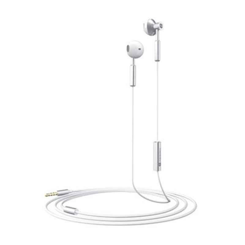 Portronics Ear 1 1.2m White Wired In Ear Earphone with Mic, POR 1370