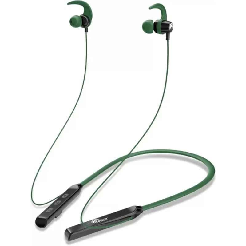 Cellecor BH-1 Green Wireless Bluetooth Earphone Neckband with Inbuilt Mic