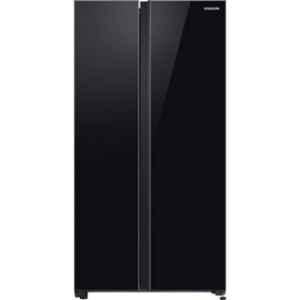 Samsung 700 Litre All Black Frost Free Side By Side Refrigerator, RS72R50112C/TL