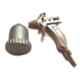 Lovely Tiger 1/4 Pint 118ml Mild Steel Paint Spray Gun with Bucket