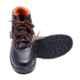 Polo Indcare Aero High Ankle Steel Toe Black & Orange Work Safety Shoes, Size: 6 (Pack of 20)