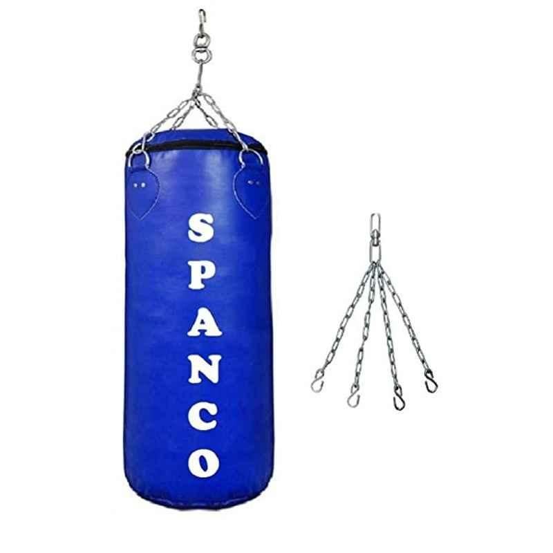 Spanco Blue 35 Feet Long, CARBONIUM Leather Material, Blue Color, Unfilled with Hanging Chain