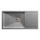 Carysil Quadro Single Bowl Stainless Steel Matt Finish Kitchen Sink with Drainer, Size: 36x18x9 inch