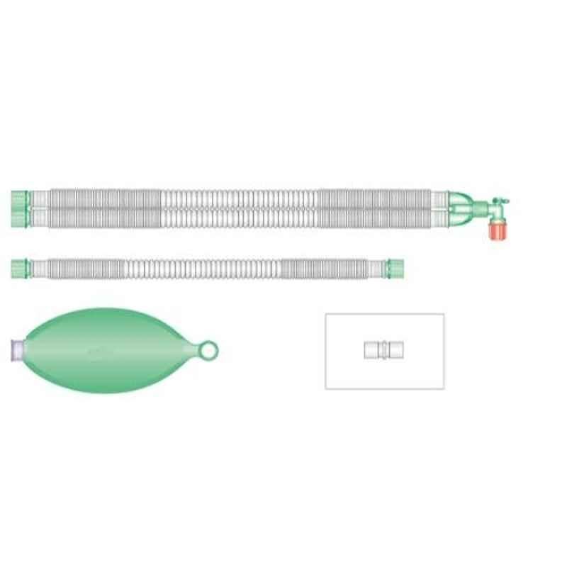 Intersurgical 22mm 2m Compact Extendable Breathing System Set with 2L Bag & Limb, 2154000 (Pack of 3)