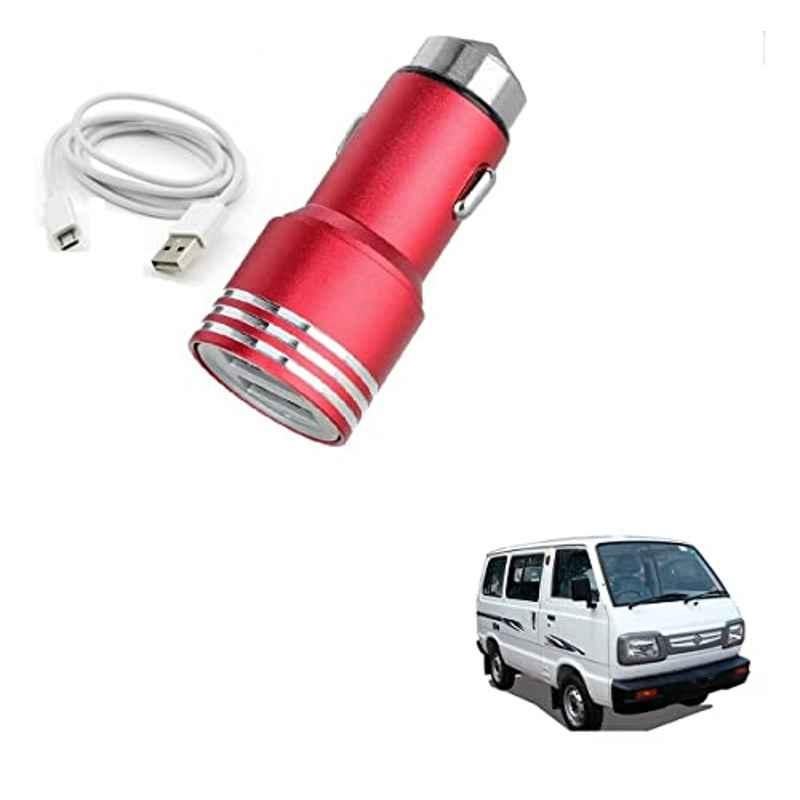 Kozdiko 3.1A Dual USB Car Charger with 1 Micro USB Cable for Maruti Suzuki Omni