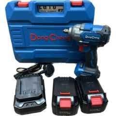 Dongcheng 12.7mm 488Nm Cordless Brushless Impact Wrench with 2 Pcs 20V 4Ah Battery & Charger, DCPB488 Type-EM