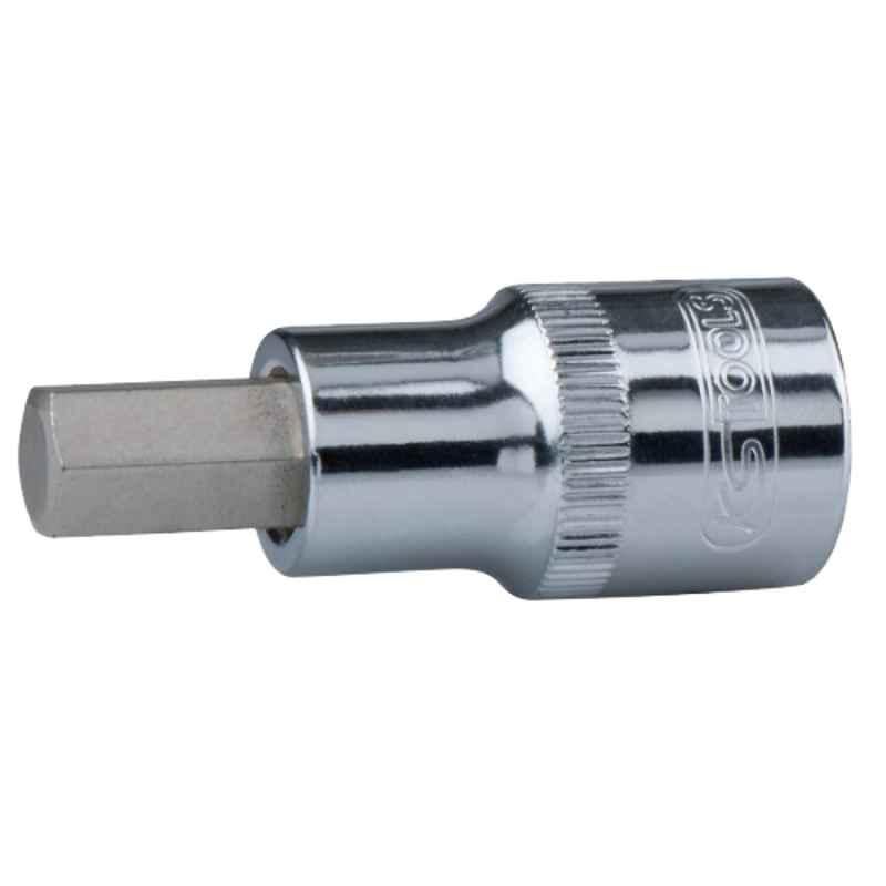 KS Tools 1/2 inch 19mm CrMo Chrome Plus Short Bit Hexagon Socket, 918.1619