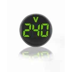 Yokins 20-500VAC ABS Green Round Digital Compact Voltmeter, IM-22.5-G