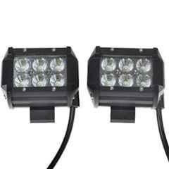 Generic 6 LED 18W Cree Bike Fog Light (Set of 2)