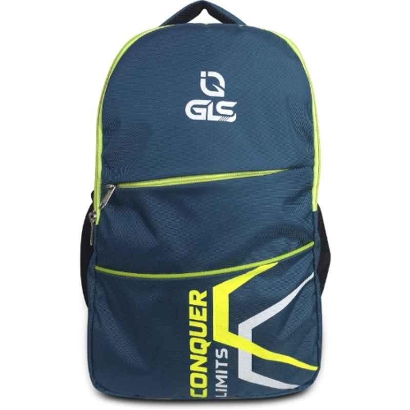 GLS Glance 19 Litre PU Blue Laptop Backpack with Adjustable Straps