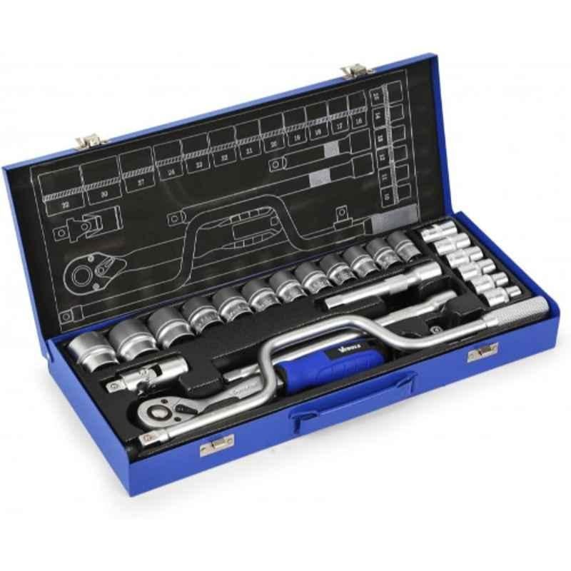 VTOOLS 24 Pcs 1/2 inch CrV Master Drive Impact Socket Set, VT5107