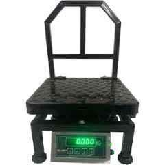 Monet 12x12 inch 200kg Mild Steel Platform Weighing Scale with Dual Display & 2 Days Battery Backup