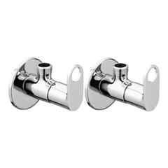 Fastgear Prime Brass Silver Chrome Finish Angle Valve, FG1476 (Pack of 2)