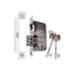 Link 2005 KY Iron 200mm Mortice Handle Door Lock