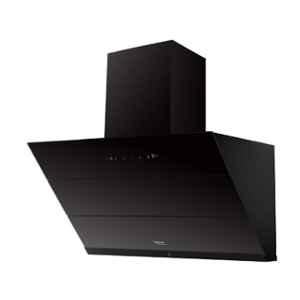 Hindware Skyla 1350CMH Touch Control Black Auto Clean Filterless Slant Kitchen Chimney, C100304, Size: 90 cm