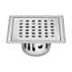 Sanjay Chilly SCCT-SZ-GS-153 6x6 inch Stainless Steel 304 Square Cockroach Trap Floor Drain, SC99000208