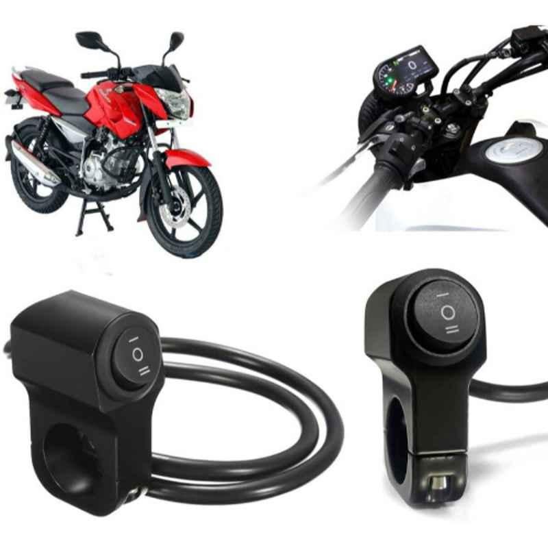 Buy Auto Pearl 12V Aluminium Alloy Black Motorcycle Handlebar