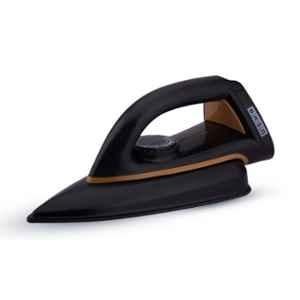 Usha EI 2102 1000W Black Dry Iron with Non-Stick PTFE Coated Soleplate