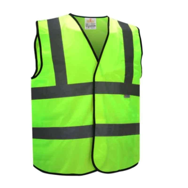 Empiral Radiant E108073101 Yellow Polyester Heavy Duty Fabric Type Vest with Zipper, Size: 3Xl
