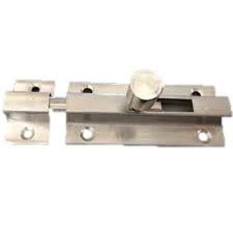 Nixnine 4 inch Stainless Steel Heavy Duty Tower Bolt Door Latch Lock, SS_LTH_A-531_4IN_1PS