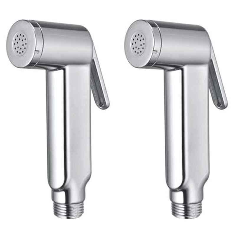 Joyway Rolex Plastic Chrome Finish Silver Health Faucet Head (Pack of 2)