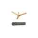 Urja Lite 70W Aluminium Golden Brown Ceiling Fan, Sweep: 1200mm with EGK Extension Cord