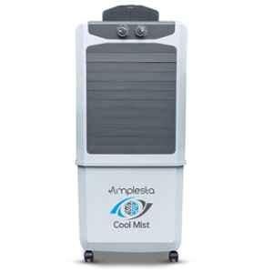Amplesta Coolmist 140W 50 Litre Plastic Grey Desert Air Cooler with Honeycomb Pad Cooling & 1 Year Warranty, COLMISTY50L
