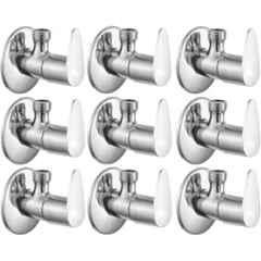 Senkiddpro Fusion Stainless Steel Chrome Finish Wall Mounted Angle Cock (Pack of 9)