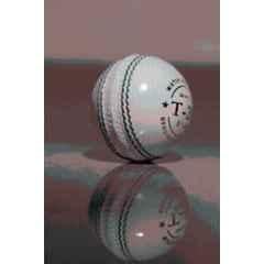 Krasava WHITE T-20 CRICKE BALL 2PIECE BALL Cricket Leather Ball (Standard White)