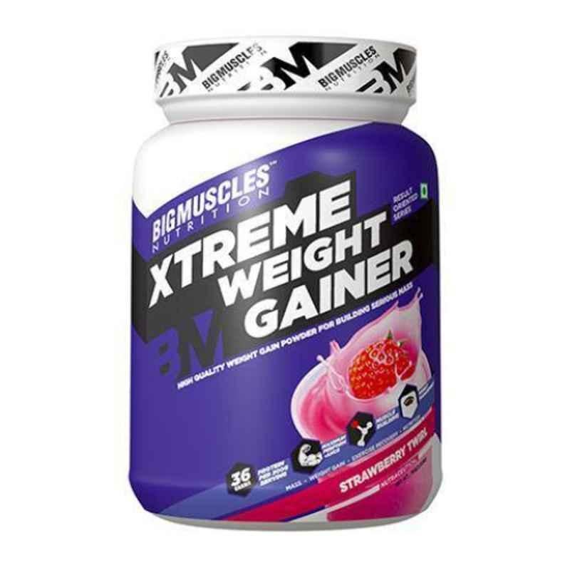 Big Muscles 3kg Strawberry Twirl Xtreme Weight Gainer