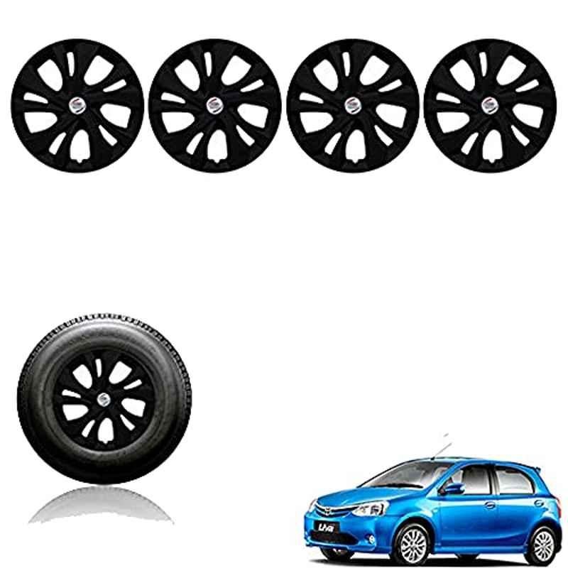 Auto Pearl 14 inch ABS Black Car Wheel Cover for Etios Liva