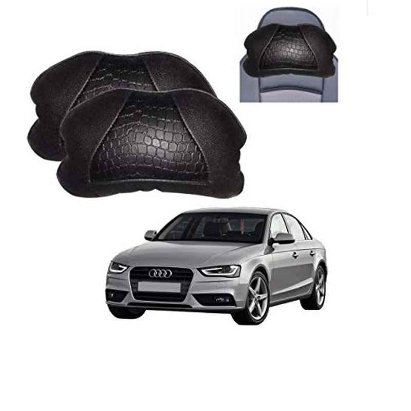 Kozdiko 2 Pcs Black Neck Rest Cushion Pillow Set for Audi A4