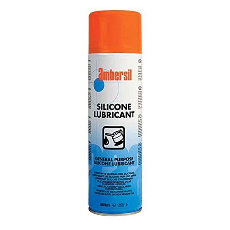 Ambersil Silicone Lubricant, For General Purpose, Wras Approved 500ml Aerosol, High Quality And Easy To Use