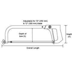Groz 430mm Handyman's Hacksaw, HF/15/BS