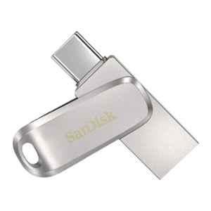 SanDisk Ultra Dual Drive 512GB Metal Silver USB 3.1 USB Luxe Type C Flash Drive