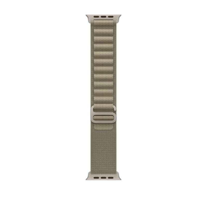 Apple MT5T3ZE/A 49mm Polyester Olive Alpine Loop, Size: Small