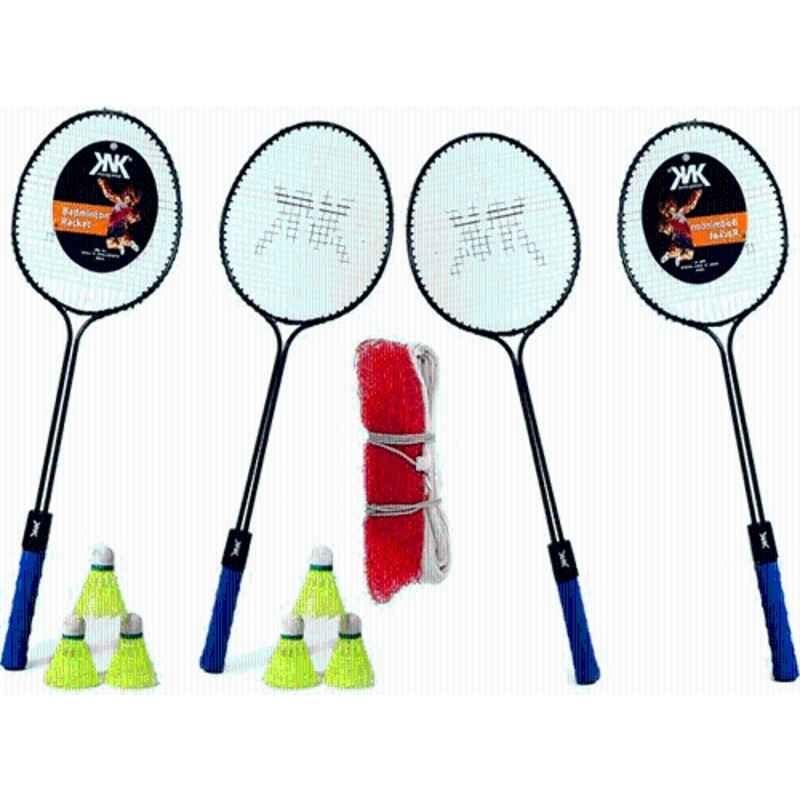 Chist 2 Pcs Multicolour Badminton Racket Pack of 4 Pcs with 6 Pcs Plastic Shut Badminton Kit