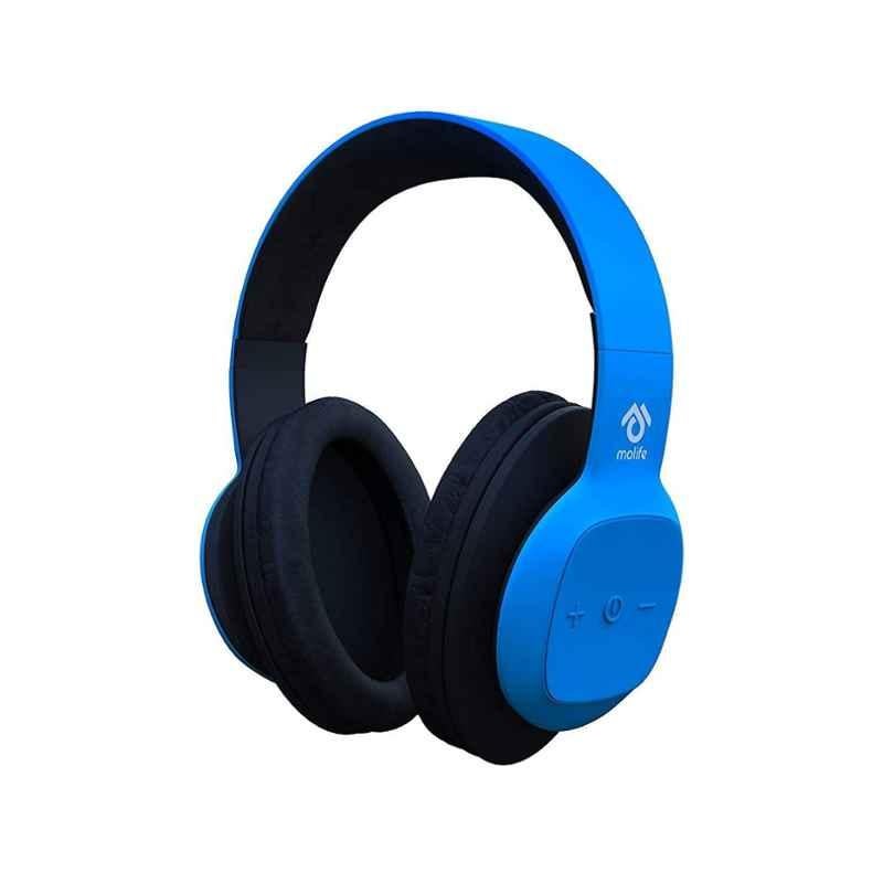 Buy Molife Rave Blue Bluetooth Headphone with Mic Online At Best