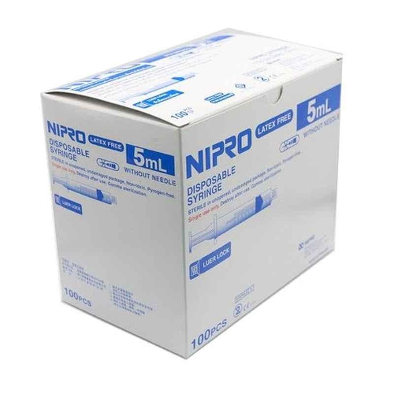Nipro 100 Pcs5ml Syringe with Needle Box