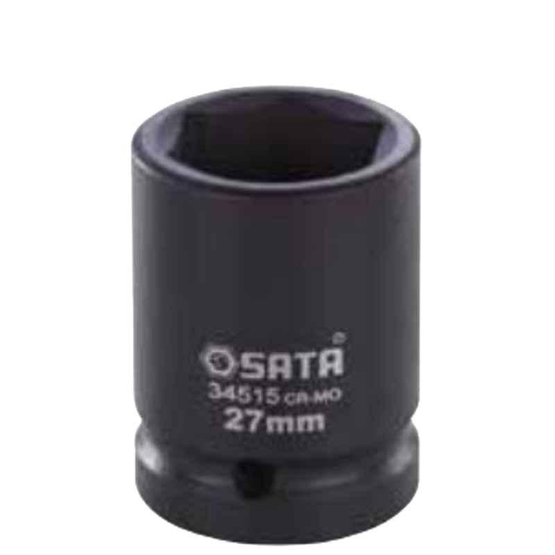 Sata GL34516 28mm 3/4 inch Drive 6 Point Chrome Molybdenum Metric Impact Socket