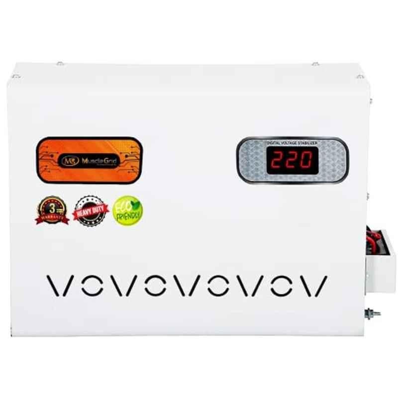 MuscleGrid 5kVA (90-300V) Heavy Duty Copper Wired 4000W Electricity Bill Reducer Mainline Voltage Stabilizer
