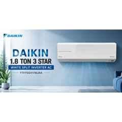 Daikin 1.8 Ton 3 Star White Split Inverter AC, FTHT60XV16UAA