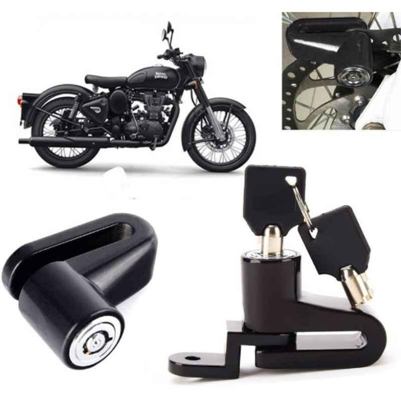 Auto Pearl Steel Heavy Duty Anti Theft Disc Brake Lock for Classic Stealth Black, Lock_550